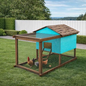DIY 4x8 Chicken Tractor Plans – Mobile Chicken Coop (PDF Download)