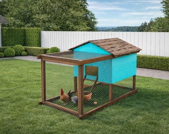 DIY 4x8 Chicken Tractor Plans – Mobile Chicken Coop (PDF Download)