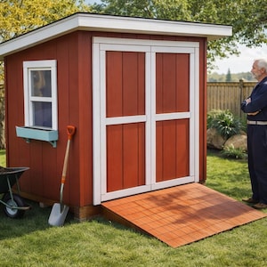 DIY 6x8 Lean to Shed Plans - PDF Download