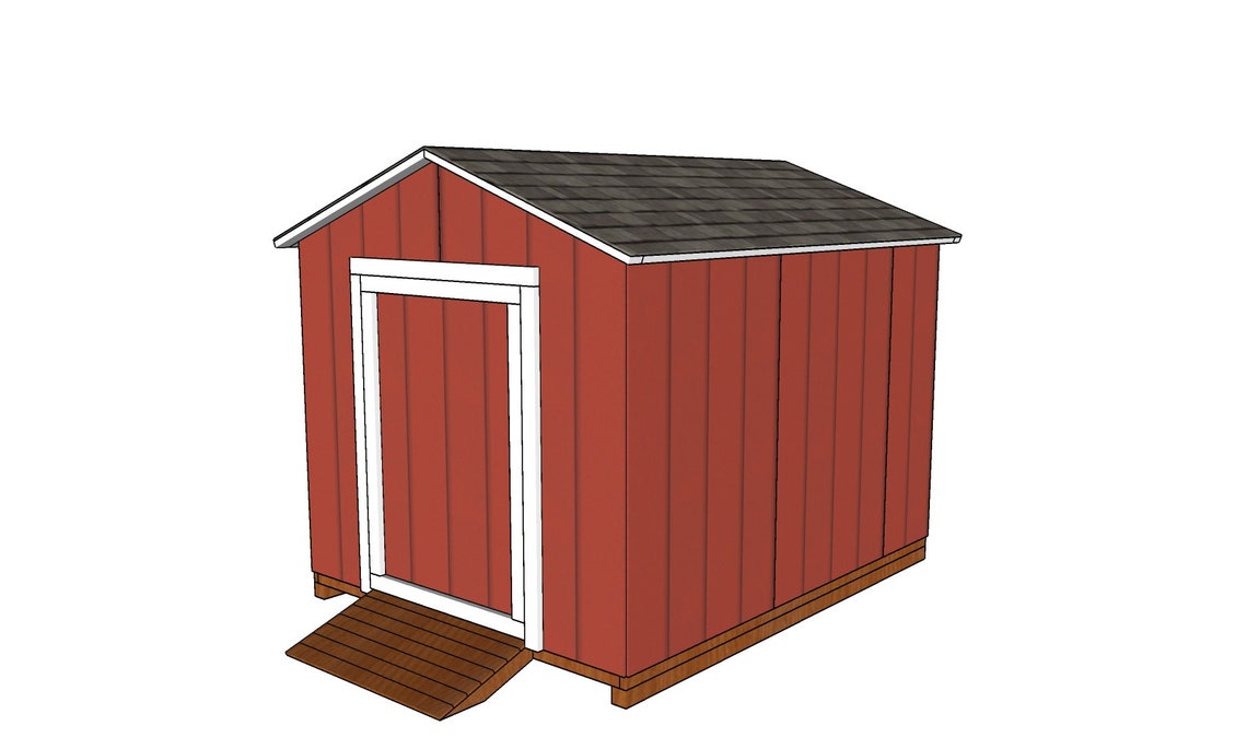 8x10 Cheap Shed Plans Etsy