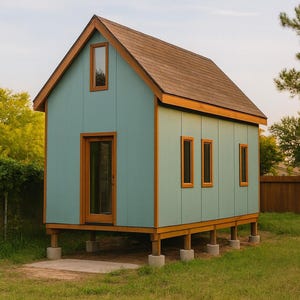 12x24 Tiny House Plans With Loft: DIY Cabin on Skids (PDF Download) - Etsy