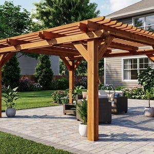 DIY 12x16 Pergola Plans - PDF Download