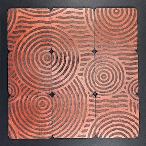 Set of 9 Coasters/Puzzle inspired by the art of Legends of Zelda Tears of the Kingdom and Breath of the Wild.
