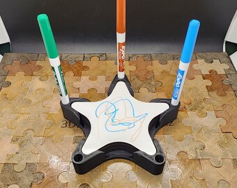Handmade Star/Starfish Whiteboard/Chalkboard Coasters Set. Great for party or games night!