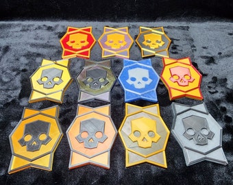 3D Printed Helldivers 2 Medals/Coasters.  Helping you deliver managed democracy across the galaxy!