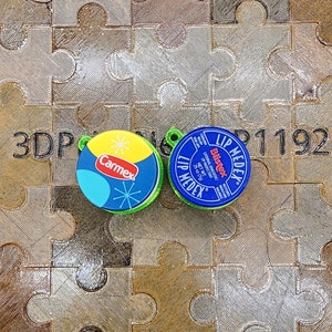 Blistex or Carmex Tub Holder/Key Ring.  Blistex or Carmex Tub Not Included