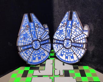 3D Printed Space Ship Multi-Layer Mandala.  Different color options.  Physical item not a digital file. Great Wall Art for Sci-Fi Fans