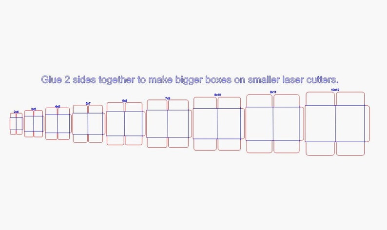 SVG Box Layouts for Laser Cutting Cardboard Boxes Out of Spare ...