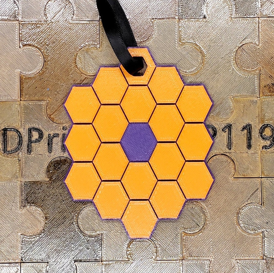 James b Space Telescope 3D Printed Ornament Etsy