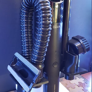 3D Printed WYZE Handheld Vacuum Wall Mount/Charging Station. Vacuum/Attachments/Cord/Charger Not Included. Hose on Side. image 4