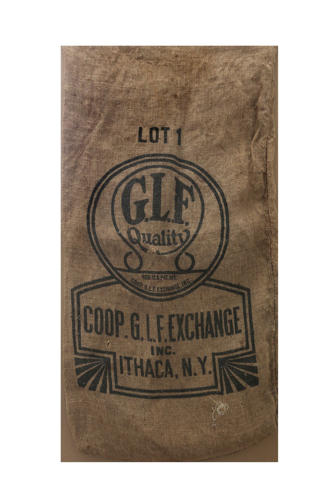Vintage/ithaca Feed Bag/burlap Feed Bag/country Farm Feed Bag
