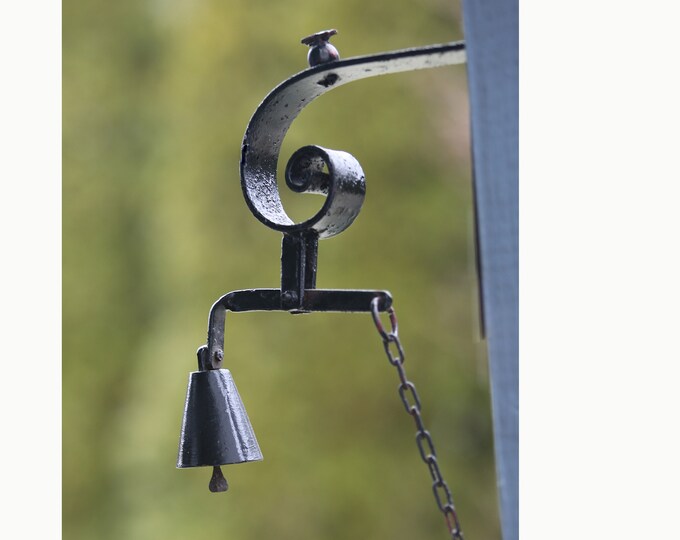 Vintage Bell/wrought Iron Bell/pull Chain Bell/indoor Pull Chain Bell