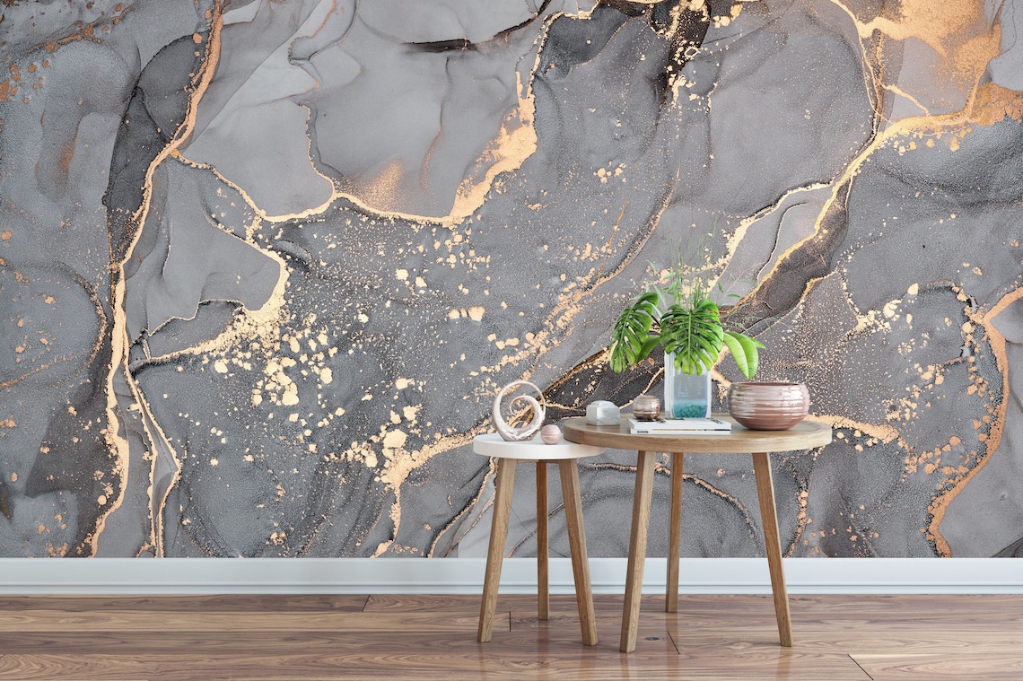 Modern Marble Removable Wallpaper Marble Wall Poster Decor - Etsy