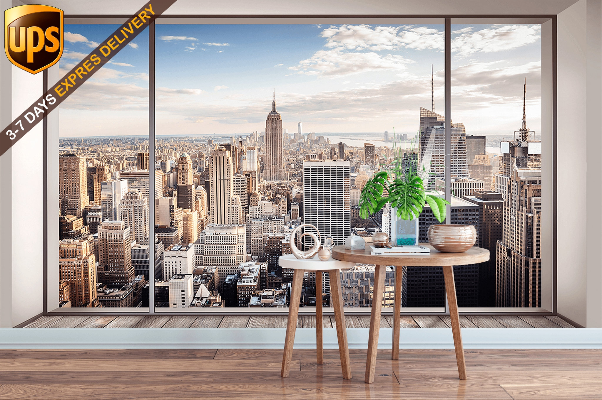 New York City View Peel and Stick Wall Mural or Traditional Etsy UK