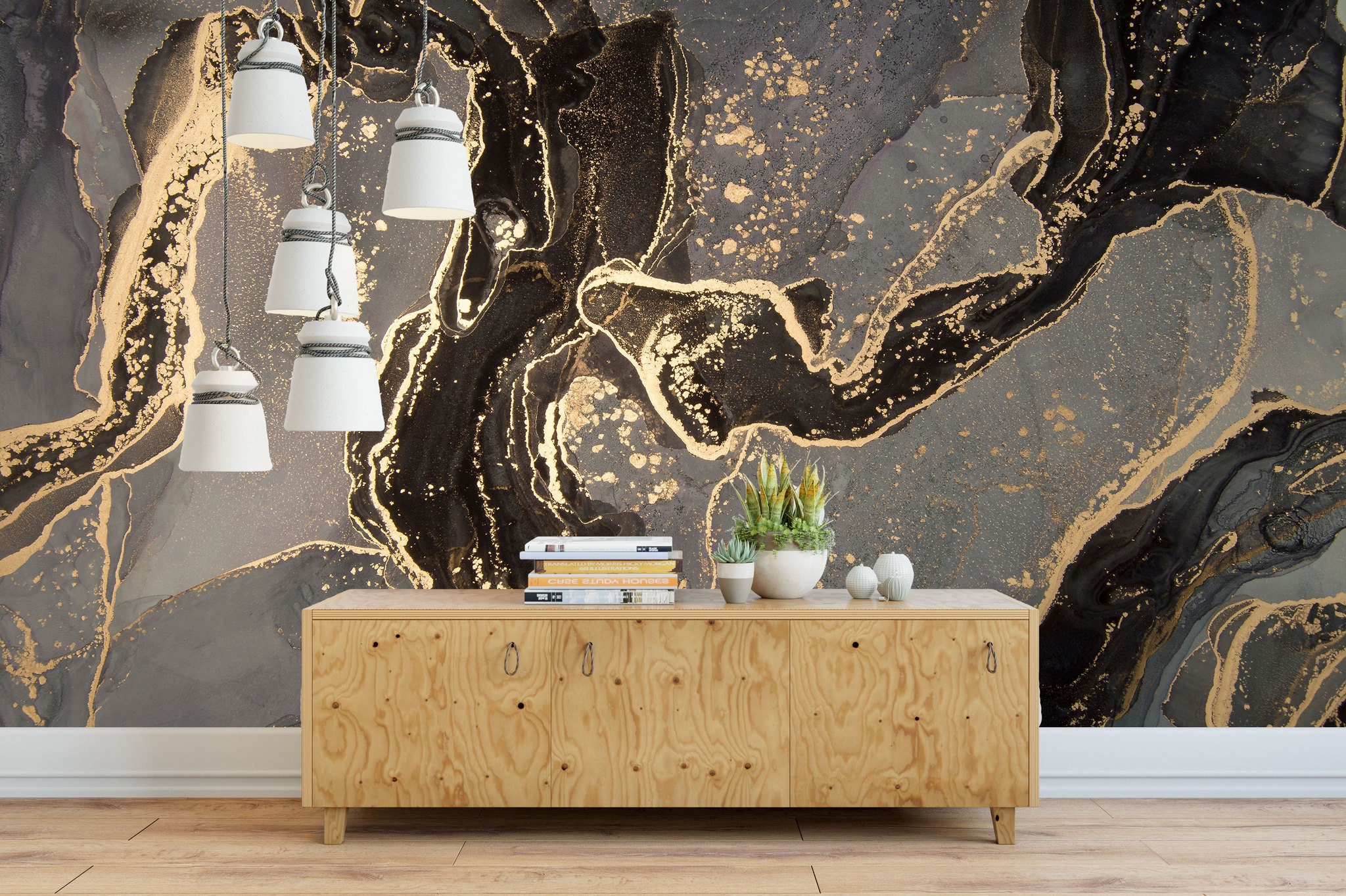 Modern Marble Removable Wallpaper Marble Wall Poster Decor Etsy