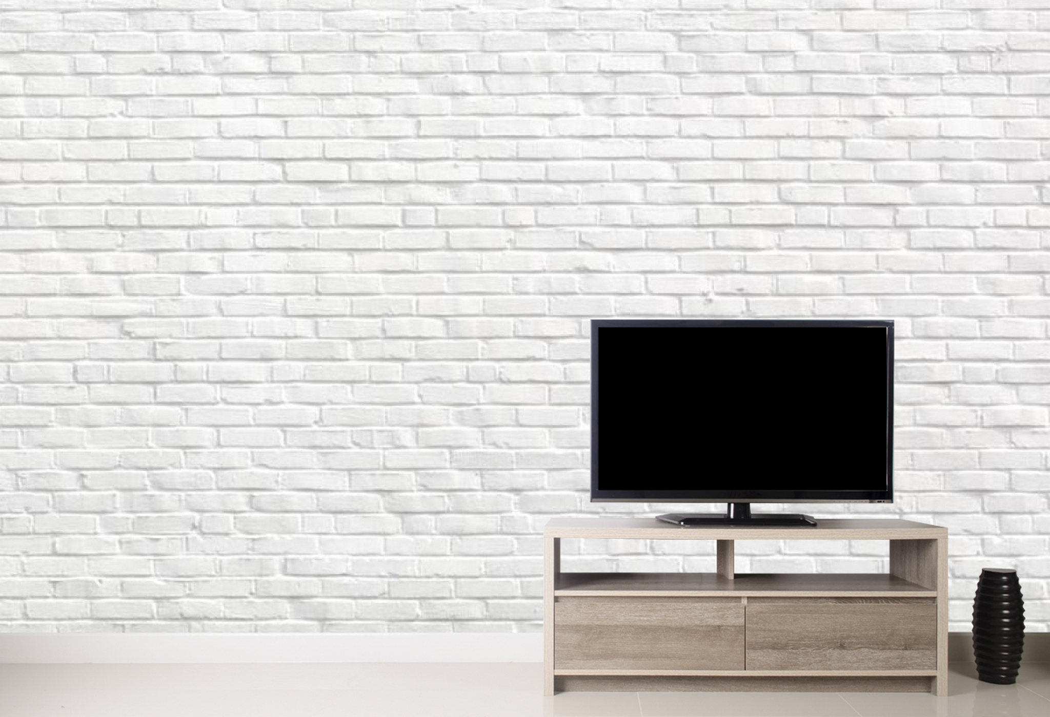 White brick wall decal removable wallpaper marble Wall Etsy