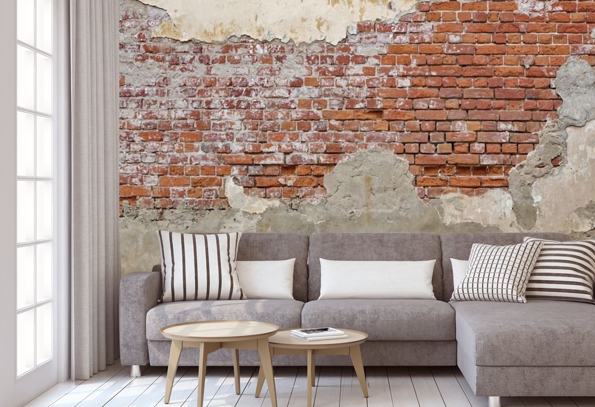 Old brick decal removable wallpaper brick wall Poster decor Etsy