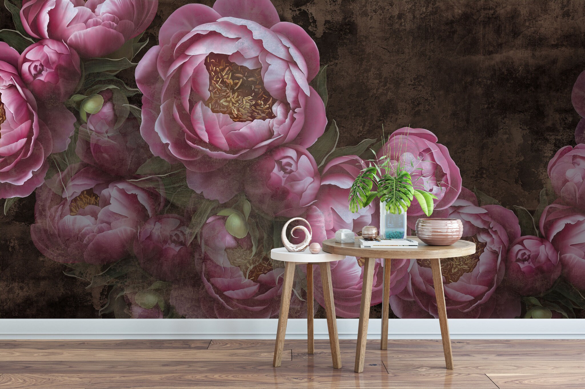 Fantastic Vintage Peonies Wall Mural Removable Wallpaper - Etsy