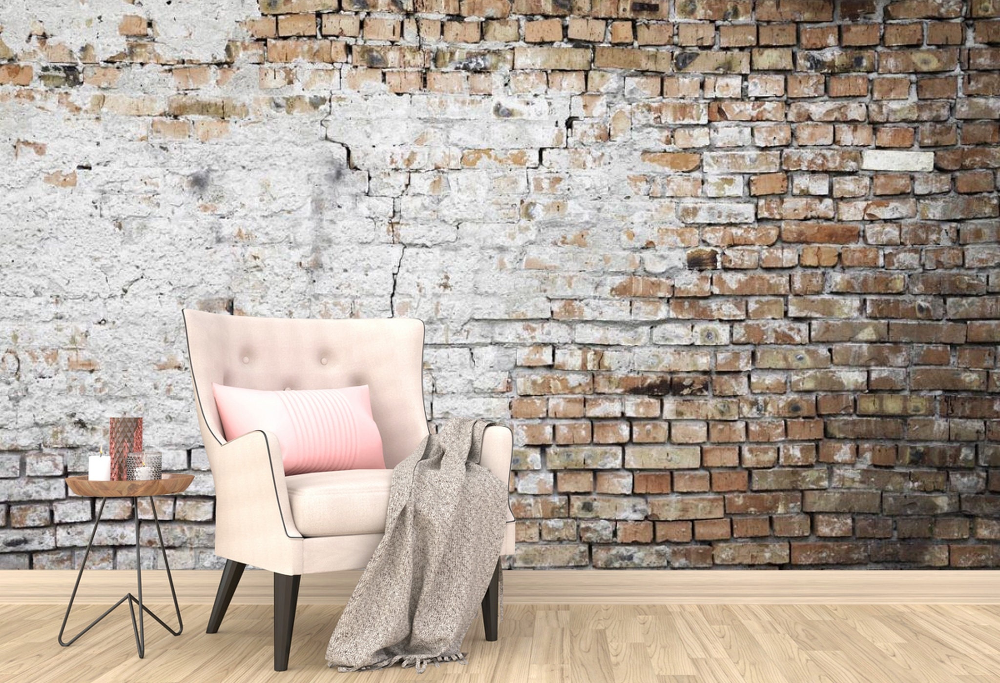 Old Brick Wall Removable Wallpaper Marble Wall Poster Decor Etsy