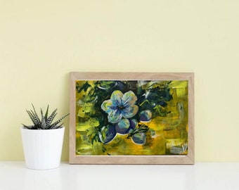 Daffodils 10\u044515cm Painting Small CardBoard 4\u04456\u201d Acrylic