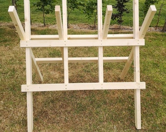 Wooden Sawhorse - Folding.