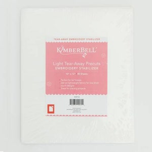 Kimberbell Light Tear-Away Precuts, Embroidery Stabilizer, KDST102
