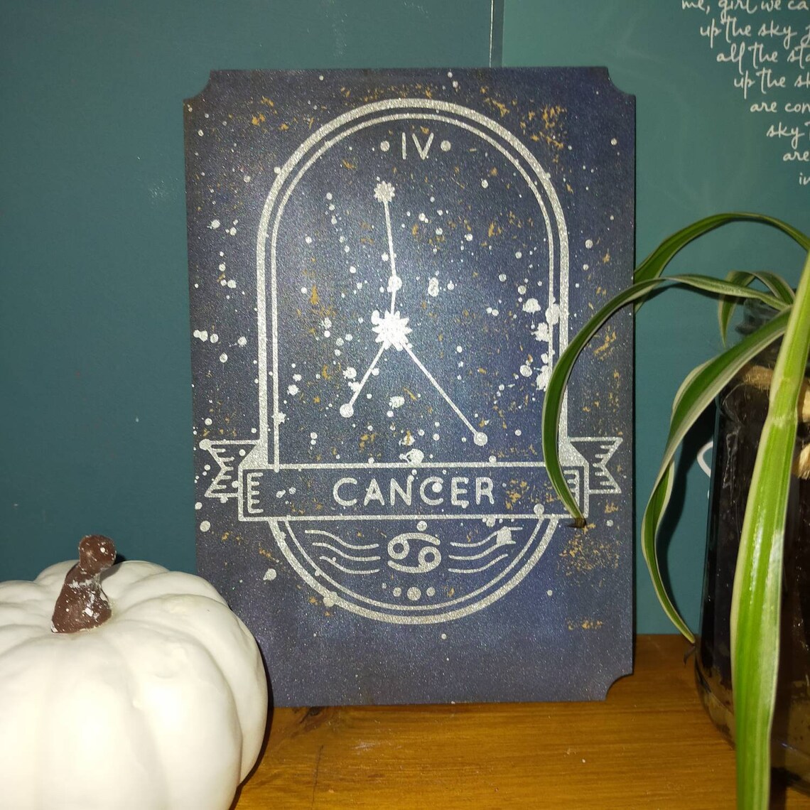 Horoscope Board Zodiac Sign Astrology Sign Horoscope Etsy