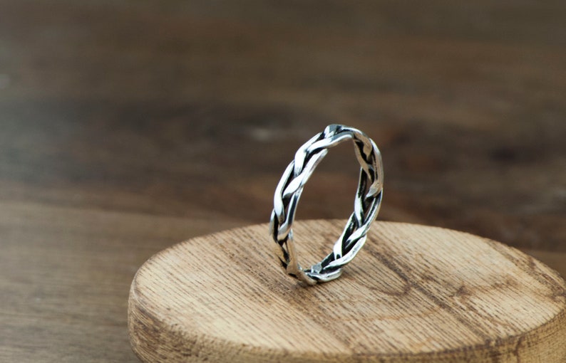Braided Fine Silver Ring
