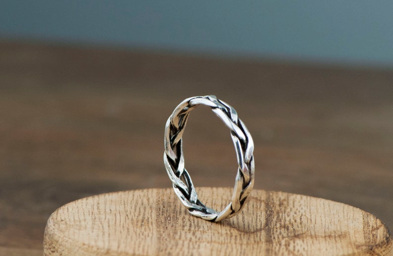 Braided Fine Silver Ring