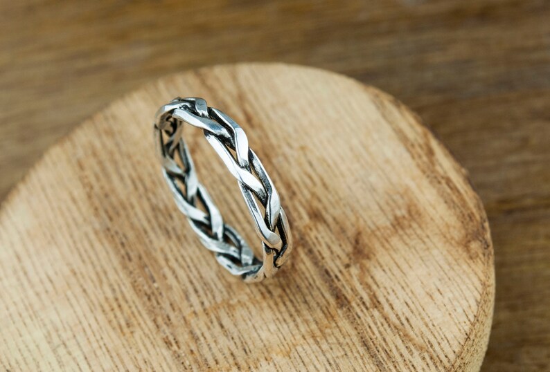 Braided Fine Silver Ring