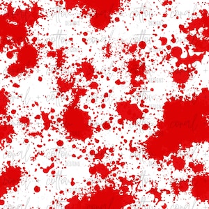 Blood Splatter Seamless Pattern | Digital File | Watercolor | Digital Download Pattern | Digital Pattern Design | JPEG | Fabric Pattern