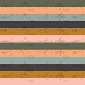 Dark Fall Stripe Seamless Pattern | Digital File | Digital Download Pattern | Digital Pattern Design | JPEG | Fabric Pattern