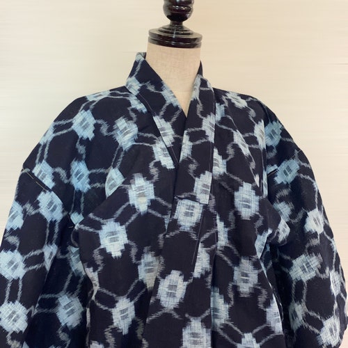 Antique Japanese Kasuri Natural Indigo Kimono Jacket Ikat - Etsy