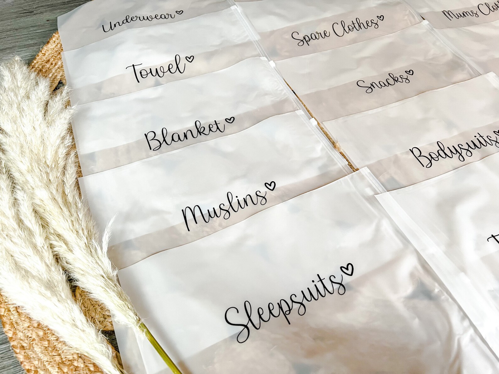 15x Baby Hospital Maternity Organiser Bags Baby Essentials Etsy UK