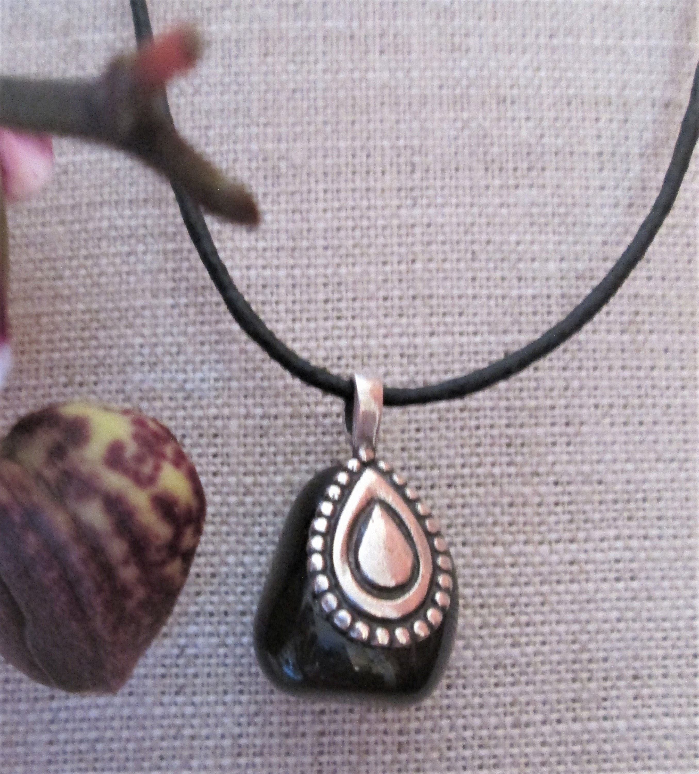 obsidian necklace obsidian necklace