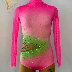 In stock Beautiful Competition Performance rythmic acrobatics gymnastics leotard Customize Dance body Girls Women Dancewear Ballet