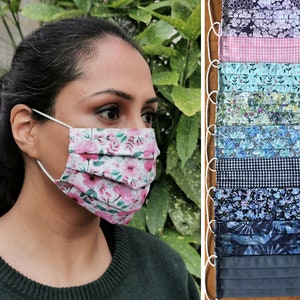 HANDMADE Best Face Mask UK - Adult Face Mask 100% Cotton Reusable Washable UK - Cloth Face Mask