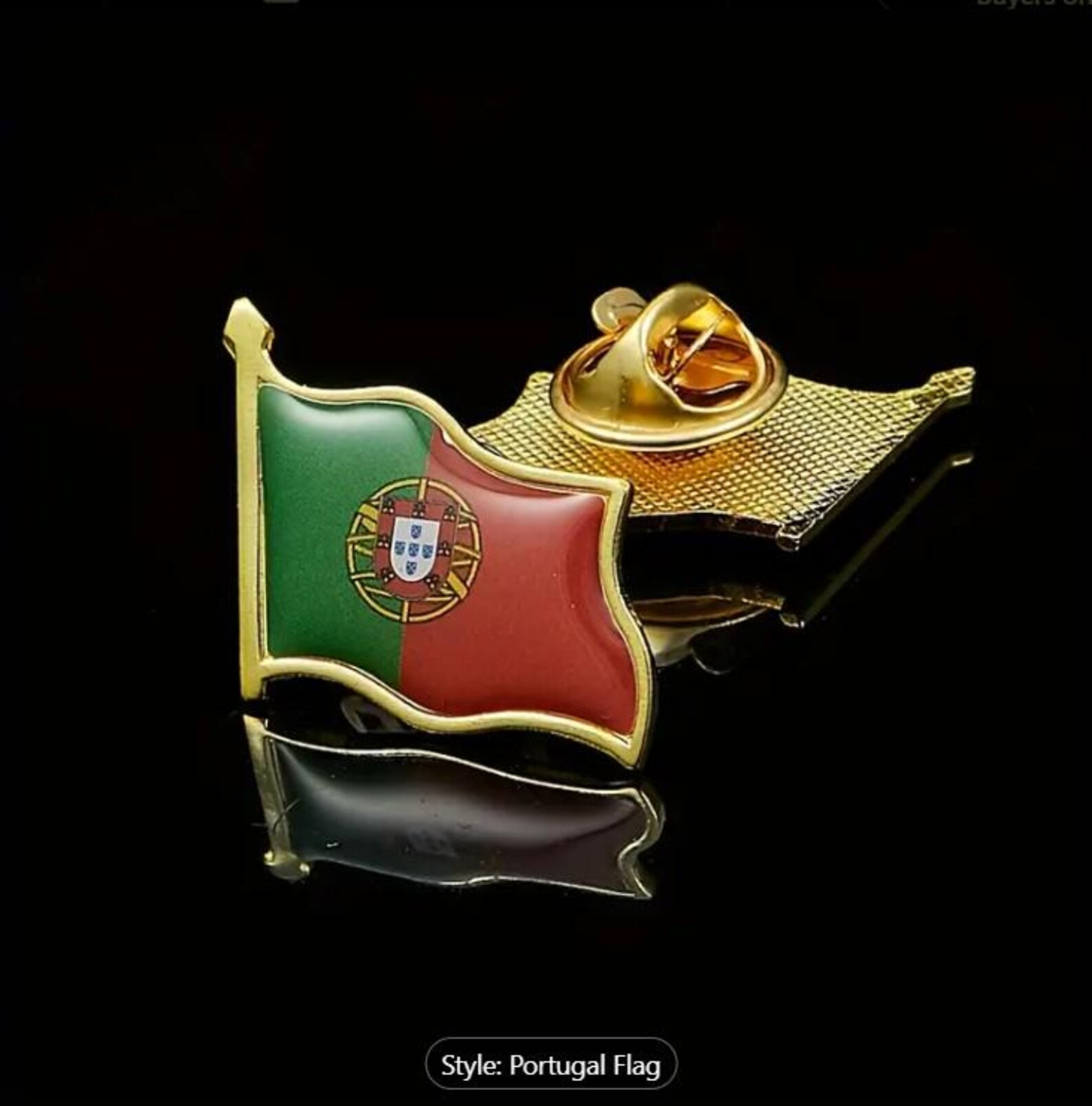 Portugal Flag Pin - Etsy