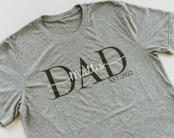 Papa Tshirt | DAD Shirt mit Namen | personalisiertes Vatertagsgeschenk | personalisiertes DAD TShirt | Papa Statementshirt | Dad Shirt