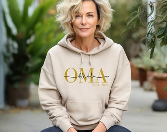 Personalisierter Oma Hoodie mit Kindernamen | Oma Shirt Kindernamen | Shirt mit Kindernamen für Oma, Omi, Mama, Tante etc. zum Muttertag