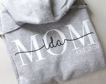 Mama Hoodie | Mom Shirt Kindernamen | personalisiertes Muttertagsgeschenk | personalisierter Mom Sweater | MOM Kapuzenpullover