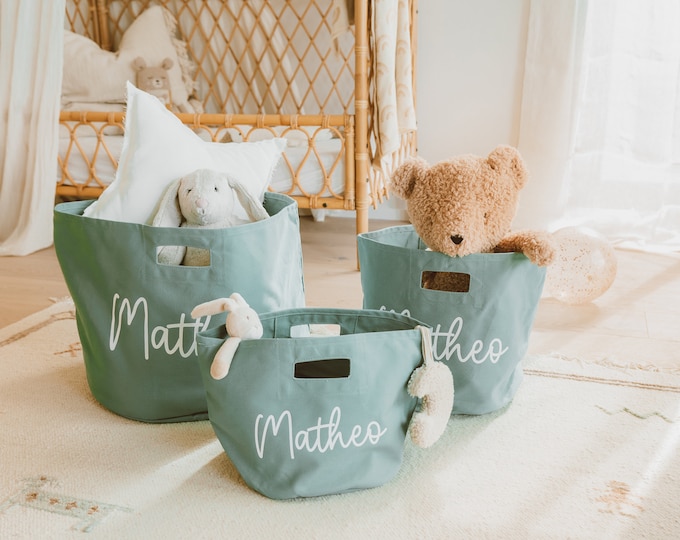 Cuperay Personalisierter Hundespielzeug-Korb - Faltbarer Aufbewahrungskorb Mit Namen