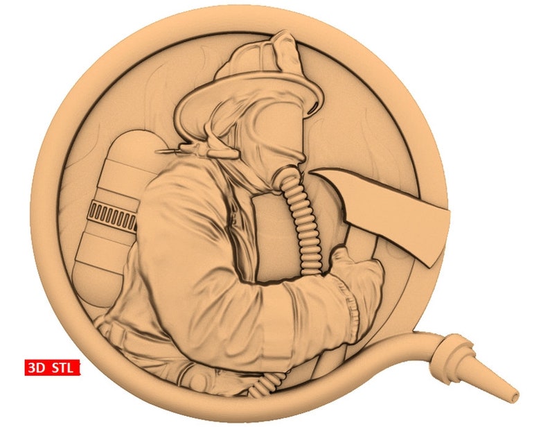 relief model 3d printer stl Firefighter 3d cnc STL file stl cnc 3d decor 3d relief 3d models for cnc 3d models cnc