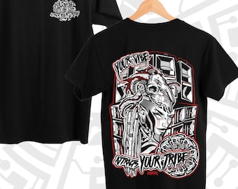 Jouw vibe trekt je stam aan t-shirt, wit, grijs en rood