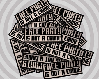 Thermo-adhesive patches free party is not a crime