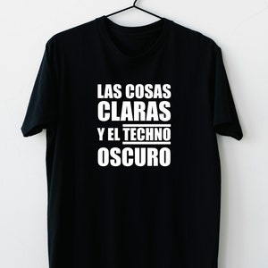 T-shirt la lumière et la techno sombre