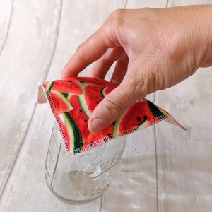 Fabric Jar and Bottle gripper opener, coaster kitchen cooking gift gadget Bild 4