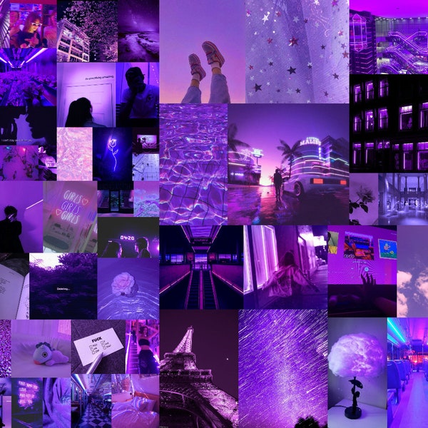 Purple Collage Kit - Etsy