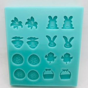 Easter Stud Earrings 8pair Silicone Mold