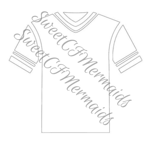 Football Jersey SVG/ Cutting File/ Instant Download/ Silhouette/ Cricut